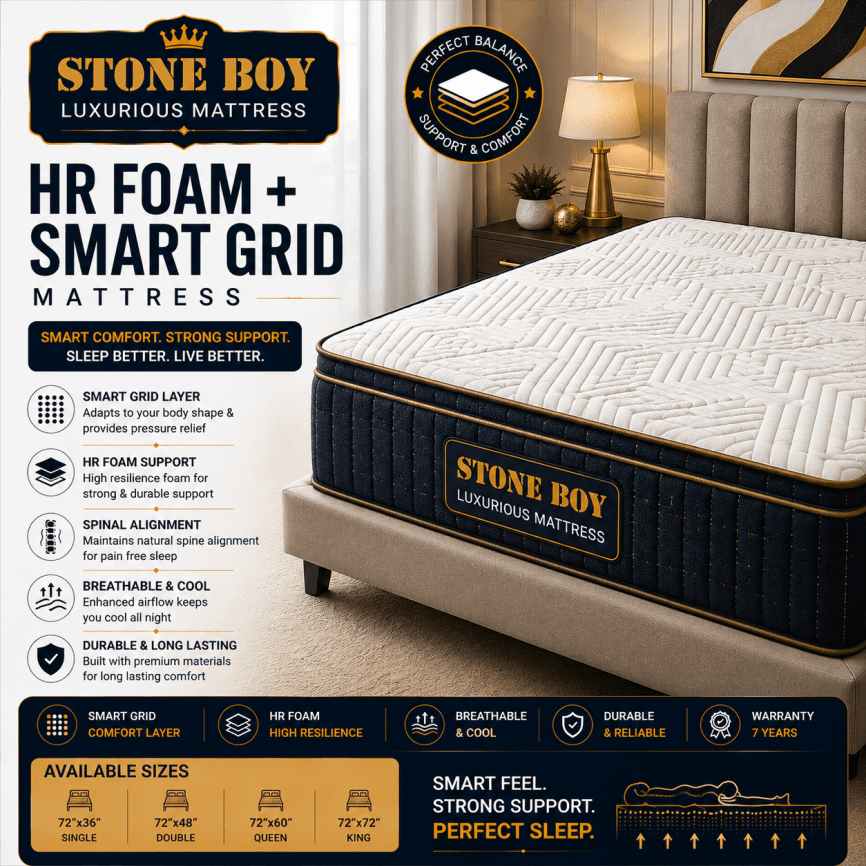 HR Foam + Smart Grid Mattress
