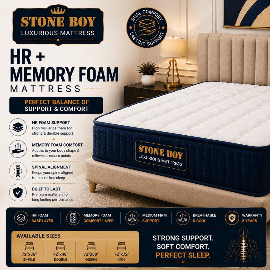 HR + Memory Foam Mattress
