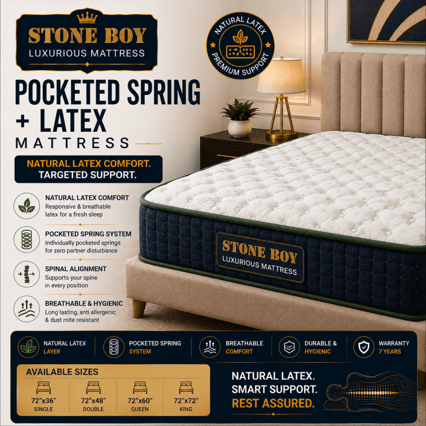 Pocketed Spring + Latex Mattress